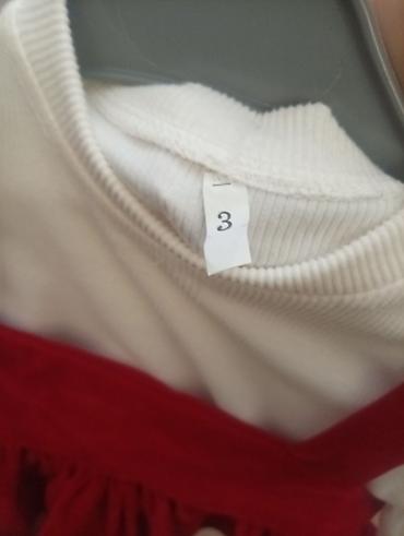 beli: Qız uşaqları üçün 2 hissəli dəst - Model: ağ uzunqollu iç köynək + — 3