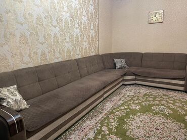 угловой диван кровать: Раскладной диван, Б/у, Тройка, Велюр