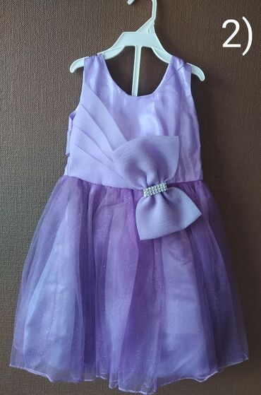 бальное платье для девочки: Детское платье, цвет - Синий, Б/у