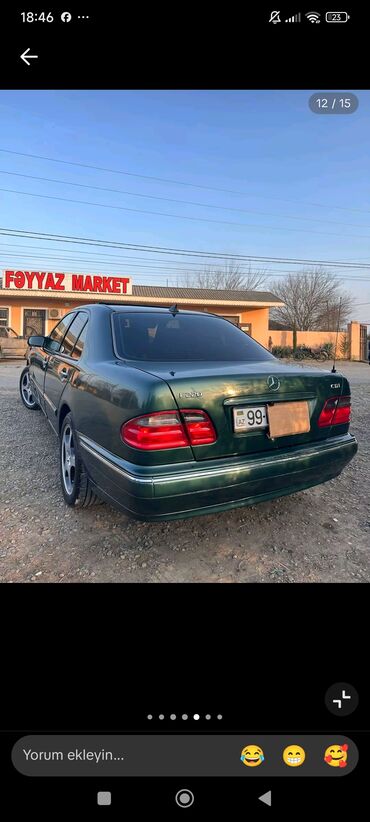 Mercedes-Benz: Mercedes-Benz E‑Class W210 sedan - Kuzov: yaşıl rəng, 4 qapı, klassik — 25