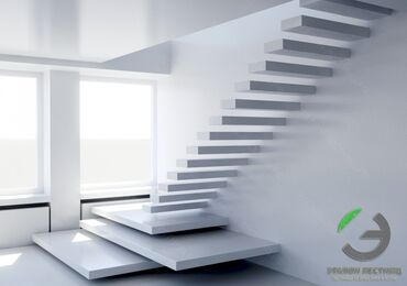установка лестниц: Лестницы бетонных