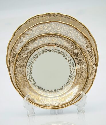 Nahar dəstləri və servizlər: Nahar dəsti, rəng - Qızılı — 11