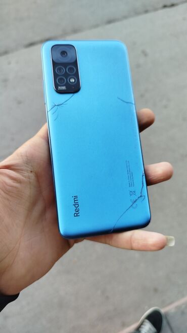 Xiaomi: Xiaomi Redmi Note 11, 64 GB, rəng - Göy, 
 Sensor, Barmaq izi, İki sim kartlı