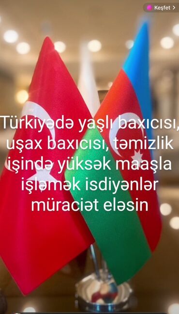 Otel, kafe, restoranlar: Türkiyədə yaşlı baxıcısı, uşax baxıcısı, təmizlik işində yüksək maaşla