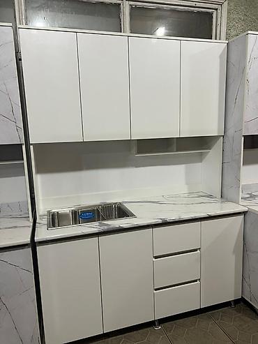 Кухонные гарнитуры: Кухонный гарнитур, Новый, цвет - Белый, ДСП, Платная доставка — 8