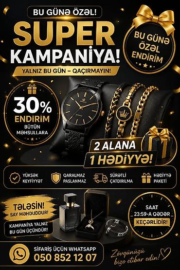 gun eynəyi: Bu günə özəl “Super Kampaniya” – zərgərlik və aksesuar dəsti! - Bütün — 1