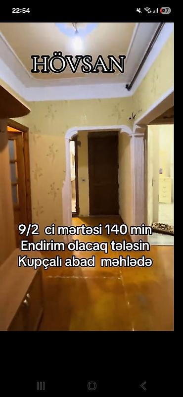 lapet senedi: Hovsan qəsəbəsi 9 mərtəbənin 2 ci mərtəbəsi .təmir ortadan yaxşıdı — 9