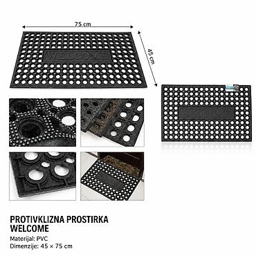 KMT Rupa sa prostirkom VELCOME 3283670 Praktična protivklizna