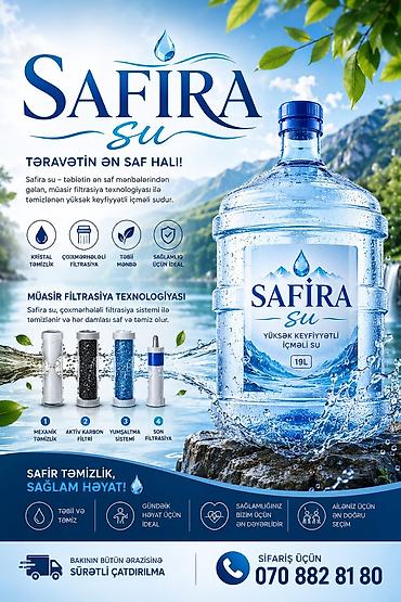 19 litr: 💧 Safira Su 19 LT içməli su – 3.50 qəpik ✅ Təmiz və keyfiyyətli — 4
