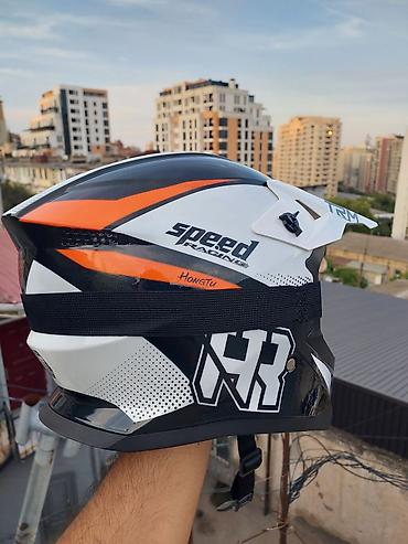 Moto geyim: Off-Road (Cross) Moto kask satıram Məhsul yenidir, istifadə — 7