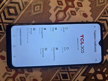 ev telefonsuz internet: TCL 305 (Model 6102D) smartfon - Ekran: 6.52" HD+ (720x1600), damcı — 3