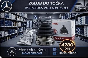Prenosni sistem: ZGLOB DO MENJACA TOCKA POLUOSOVINE MERCEDES VITO 638 96-04 | — 3