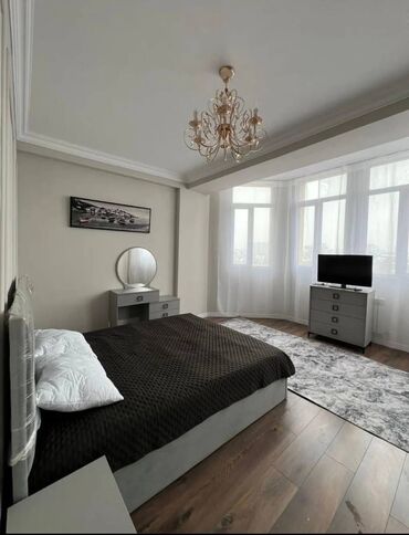 сдается квартира азия мол: 3 бөлмө, 75 кв. м, Элитка, 6 кабат, Евроремонт