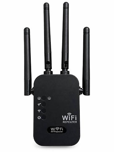 Wi‑Fi Gücləndirici / AP-Repeater - 4 ədəd xarici antena: siqnalın