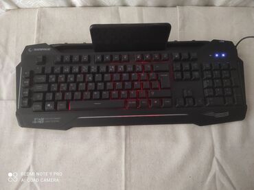 Klaviaturalar: Rampage oyun klaviatura 4 knopka proqramla ve 9 eded isiq funksiyali — 10