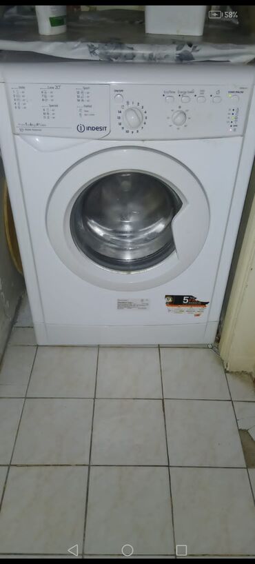 irşad paltaryuyan qiymetleri: Paltaryuyan maşın Indesit, 5 kq, Avtomat, Qurutmasız, Kredit yoxdur