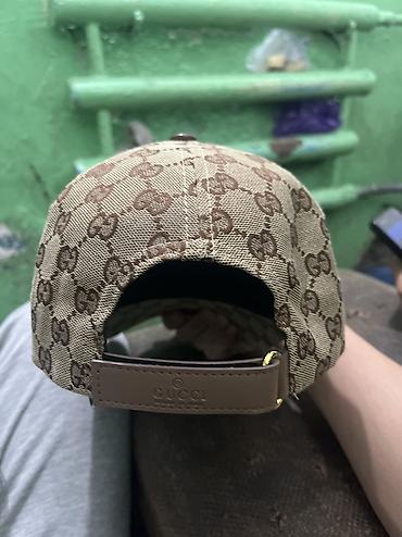 пума кепка мужская: Головные уборы, Gucci, Б/у, цвет - Бежевый, Самовывоз — 7