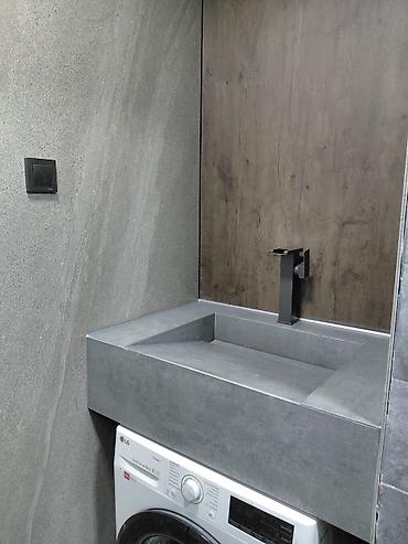 Раковины для ванной: Раковина для ванной, Особенности: Под камень, Материал: Искусственный камень — 16