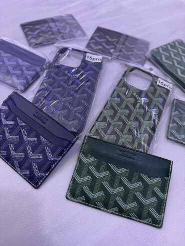 чехол на ключ: Новые чехлы От Goyard На IPhone 15 pro Айфон 15 про Синий и зеленый