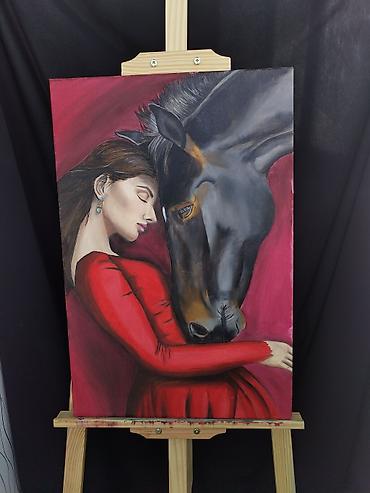 Ev üçün dekor: Yağlı boya ilə kətana çəkilmiş tablo satılır. Ölçü 40×60 sm. Yalnız vp — 3