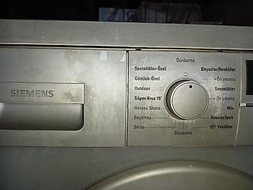 Məişət texnikası: Paltaryuyan maşın Siemens, 7 kq, İşlənmiş, Avtomat, Qurutmasız, Kredit yoxdur, Ünvandan götürmə — 1