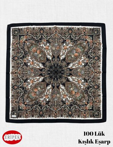 Платки: Платок, Осень-весна, С узорами — 7