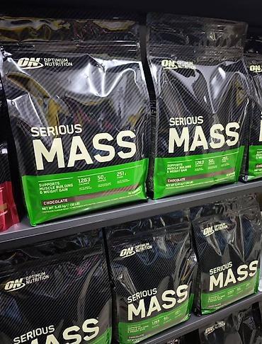 Optimum Nutrition Serious Mass, шоколад Гейнер для набора массы и at lalafo.kg Optimum Nutrition Serious Mass, шоколад Гейнер для набора массы и