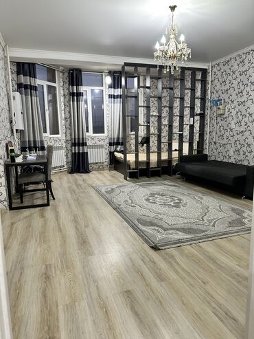 купить квартиру в строящемся доме в бишкеке: 1 бөлмө, 48 кв. м, Элитка, 5 кабат, Евроремонт