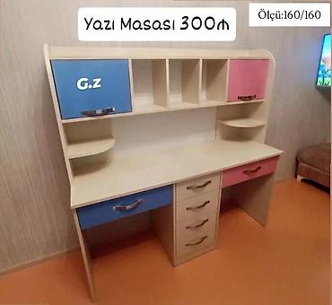 ders masası: Düz masa, Stulsuz, Polkalı, Siyirməli, Sadə laminat — 1