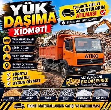 Автоуслуги: Yükdaşıma və tullantıların daşınması xidməti - Tikinti, təmir və — 1