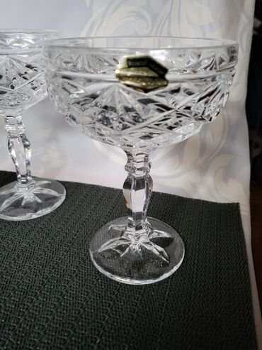 Čaše: Case kristal Zajecar za vino,rucni rad iz 70ih.godina. Case za — 14