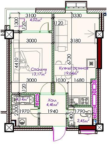 Продажа квартир: 2 комнаты, 72 м², Элитка, 2 этаж, Евроремонт — 14