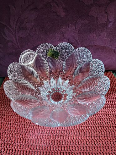 Ostalo posuđe: Bombonijera nova kristal,led kristal Nemacka iz 80ih. Bombonijera — 4