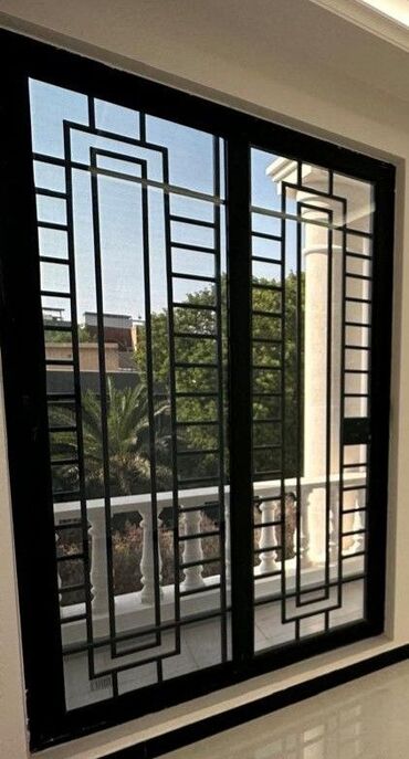 Barmaqlıqlar: Dəmir döymə pəncərə barmaqlıqları – dekorativ və təhlükəsiz həll - — 51