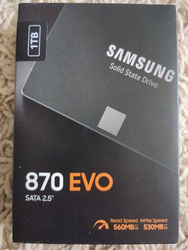 Prosessorlar: SSD disk Samsung, 1 TB