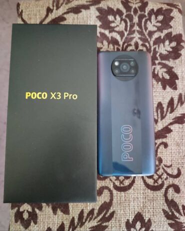 телефон меняю: Poco X3 Pro | 256 ГБ | цвет - Черный | Зарядное устройство, Защитное стекло, Чехол | С документами | Отпечаток пальца