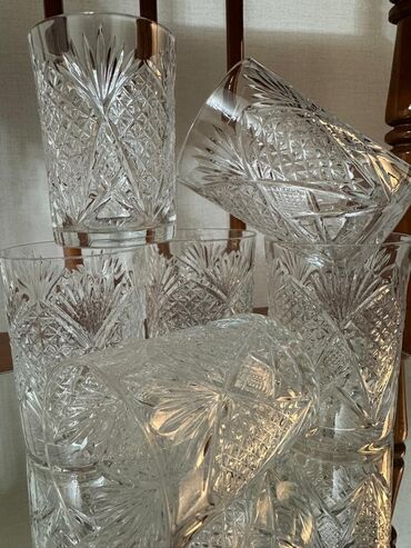 Другой домашний декор: Хрустальные стаканы для любимых напитков производства Чехословакия. В