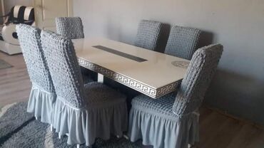 Posteljina: Rastegljiva navlaka za stolicu  CENA SETA 2690 DIN( 6 KOMADA) Kada — 25