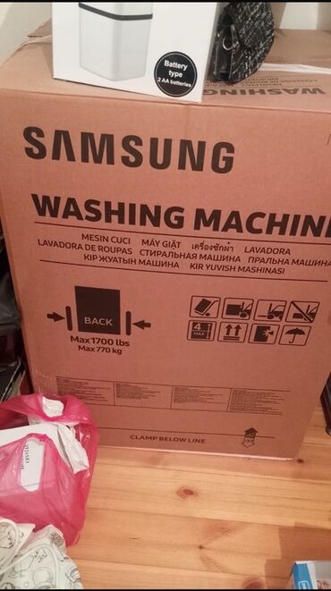 бу стиральная машина автомат: Samsung paltaryuyan maşın – orijinal qablaşdırmada. Xüsusiyyətlər: -