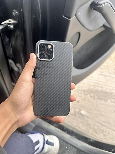 iphone cs max: IPhone 12 Pro, Б/у, 128 ГБ, Черный, Чехол, 100 % — 2