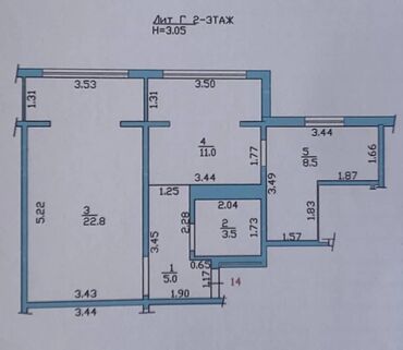 час день ночь: 2 комнаты, 51 м², Элитка, 2 этаж, Дизайнерский ремонт