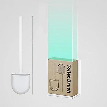 Ostali proizvodi za kuću: Silikonska WC četka sa zidnim držačem - Materijal glave: meki TPR — 4