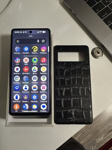 буу телефон: Google Pixel 7, Колдонулган, 128 ГБ, түсү - Кара, 1 SIM, eSIM