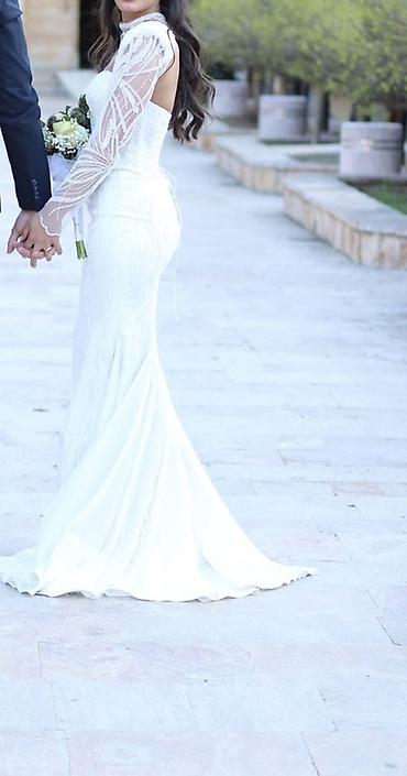 obe: Elegantna venčanica sirena kroja, sivena po meri od odabranih — 2