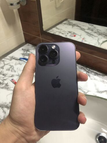 iphone 14 pro işlənmiş: IPhone 14 Pro, 128 GB, Deep Purple, Zəmanət, Face ID