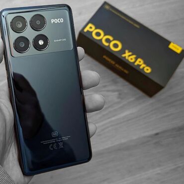 Poco: Poco X6 Pro 5G, 512 GB, rəng - Qara, Zəmanət, Sensor, Face ID