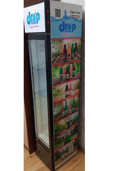 Soyuducu avadanlığı: Su vitrini 240 Azn.Tam işləkdir yeni kimidir.Ölçüsü təxmini 2m*40 — 1