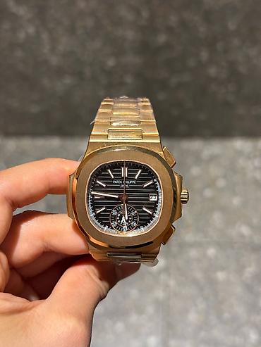 patek: Patek Philippe Nautilus Chronograph 5980/1R-001. • Часы 1:1 (не — 1