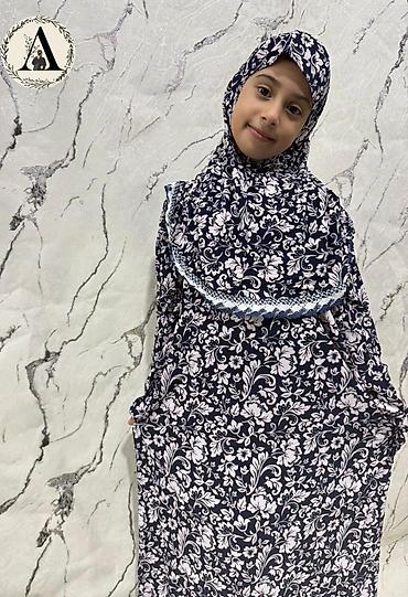 Uşaq dünyası: Uşaq üçün çiçək naxışlı namaz dəsti - İki hissədən ibarət komplekt — 4