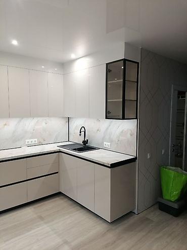 Кухонные гарнитуры: Кухонный гарнитур, Новый, цвет - Бежевый, ДСП, Бесплатная доставка — 10